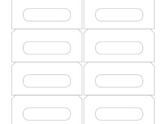 Blank Cassette Tape Labels 12/Sheet A4 Printable Stickers